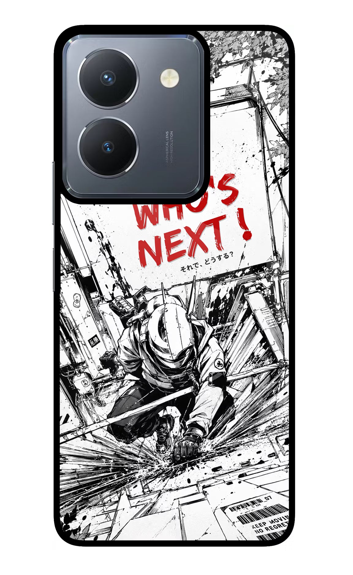 Who's Next Vivo Y36 Glass Case Back Cover by Casekaro