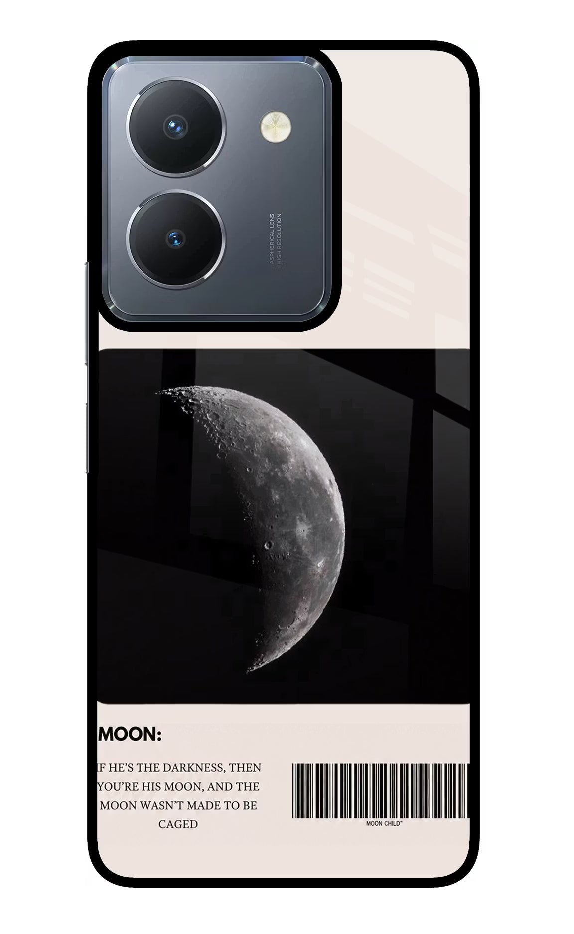 Moon Phase Vivo Y36 Glass Case