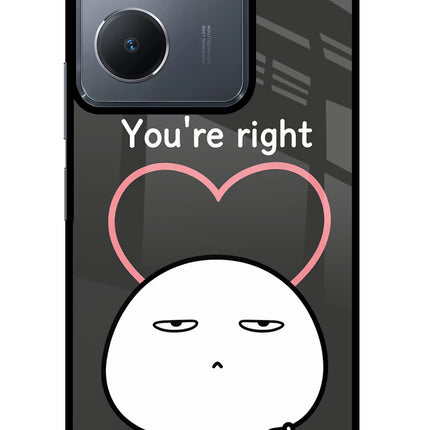 You're Right Vivo Y36 Glass Case