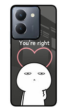 You're Right Vivo Y36 Glass Case