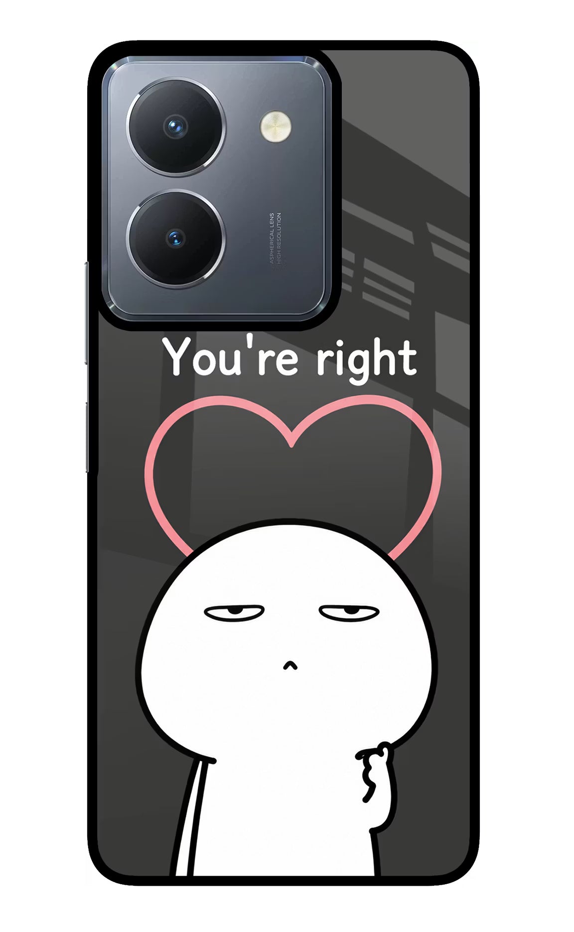 You're Right Vivo Y36 Glass Case