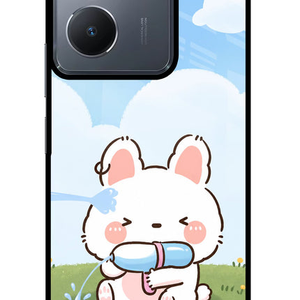 Bunny Treat Vivo Y36 Glass Case