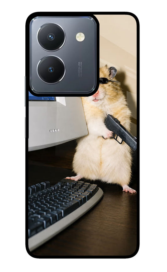 Hacker Hamster Vivo Y36 Glass Case