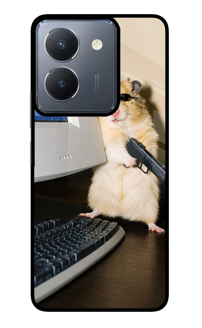 Hacker Hamster Vivo Y36 Glass Case