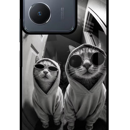 Hood Cats Vivo Y36 Glass Case
