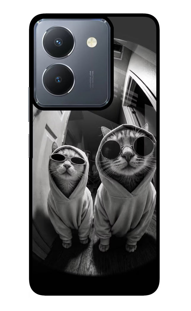 Hood Cats Vivo Y36 Glass Case