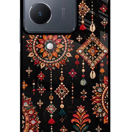 Boho Noir Vivo Y36 Glass Case