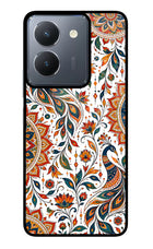 White Mayura Vivo Y36 Glass Case