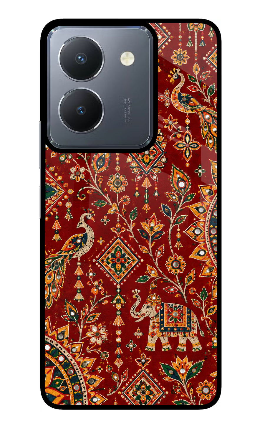 Laal Riwaaz Vivo Y36 Back Cover, Glass case