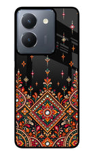 Noir Mehfil Vivo Y36 Glass Case
