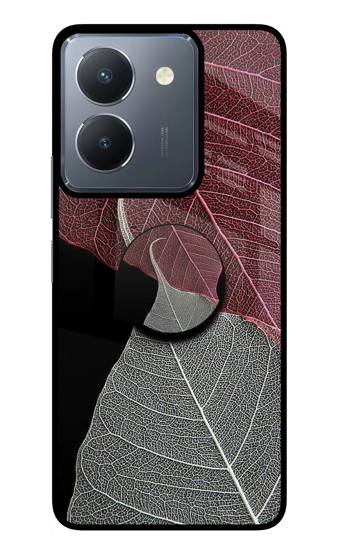 Leaf Pattern Vivo Y36 Pop Case by Casekaro