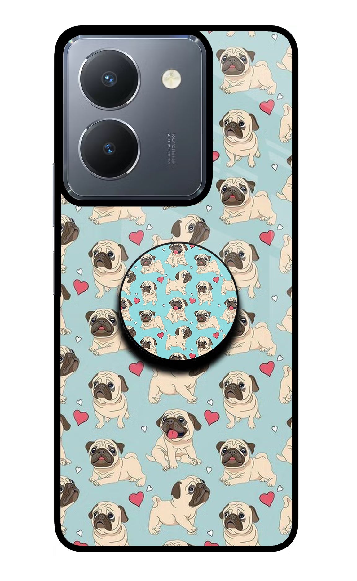 Pug Dog Vivo Y36 Pop Case by Casekaro