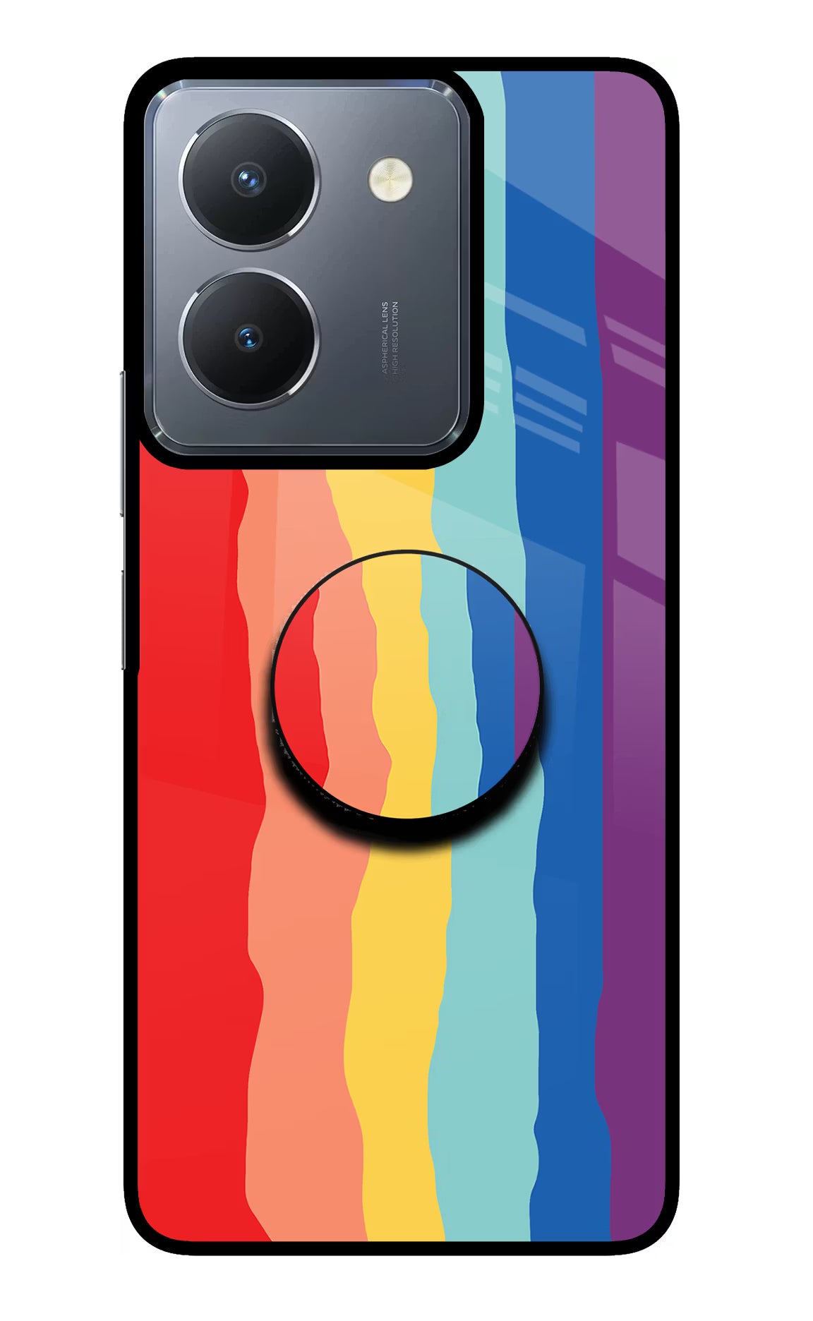 Rainbow Vivo Y36 Pop Case by Casekaro