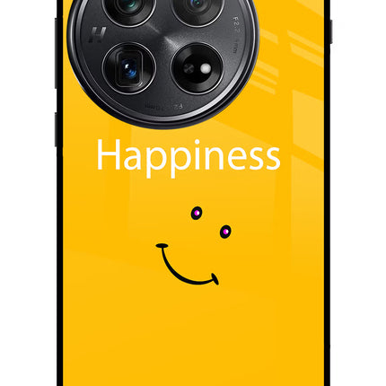 Happiness With Smiley Oneplus 12 Glass Case
