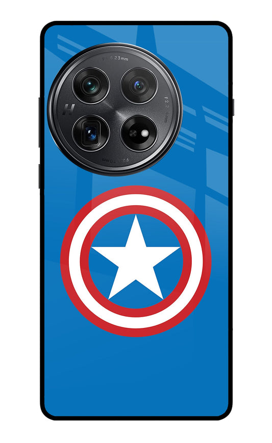 Captain America Logo Oneplus 12 Glass Case