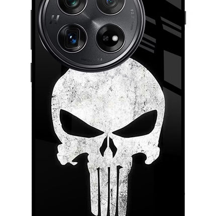 Punisher Skull Oneplus 12 Glass Case