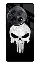 Punisher Skull Oneplus 12 Glass Case