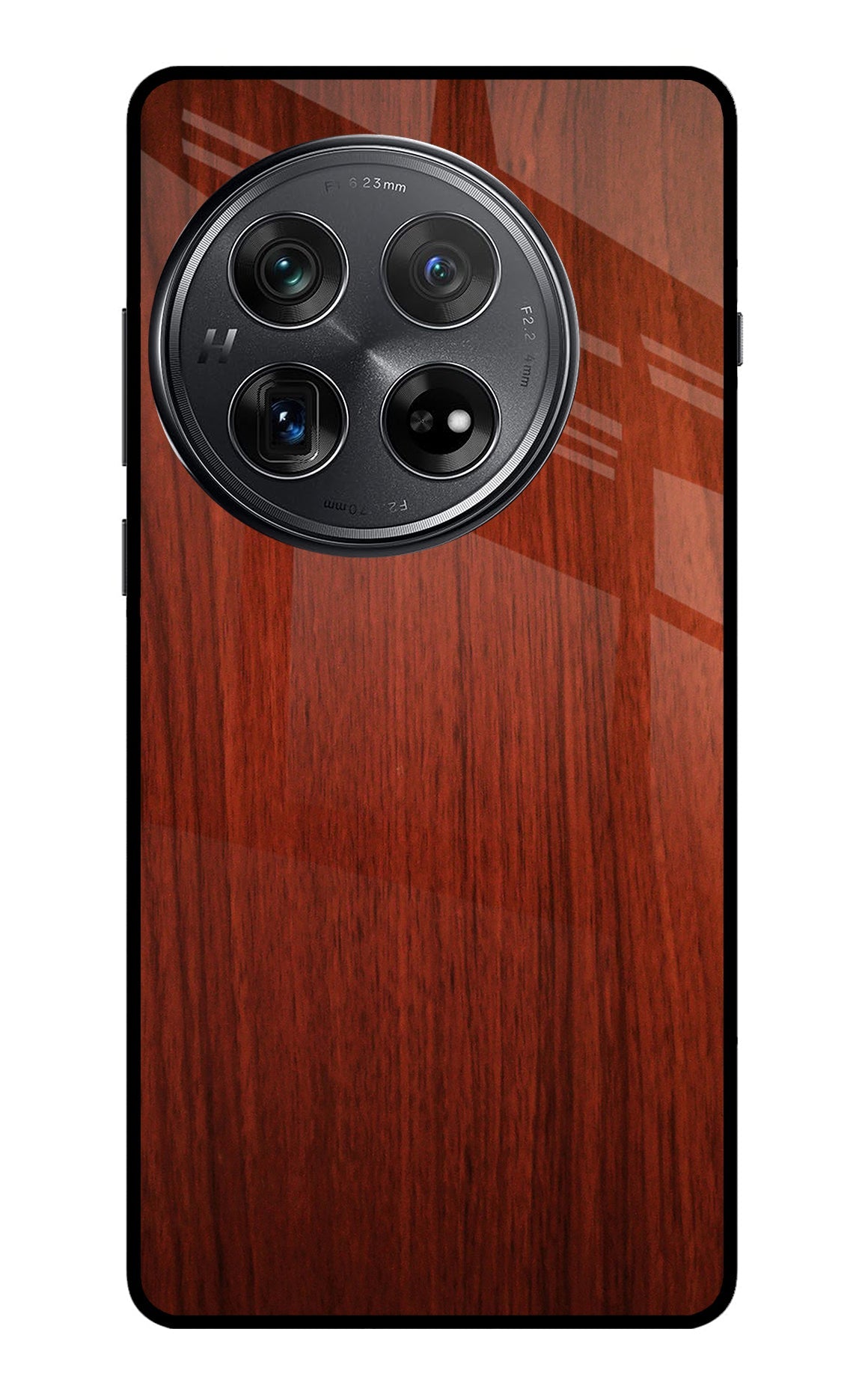 Wooden Plain Pattern Oneplus 12 Glass Case