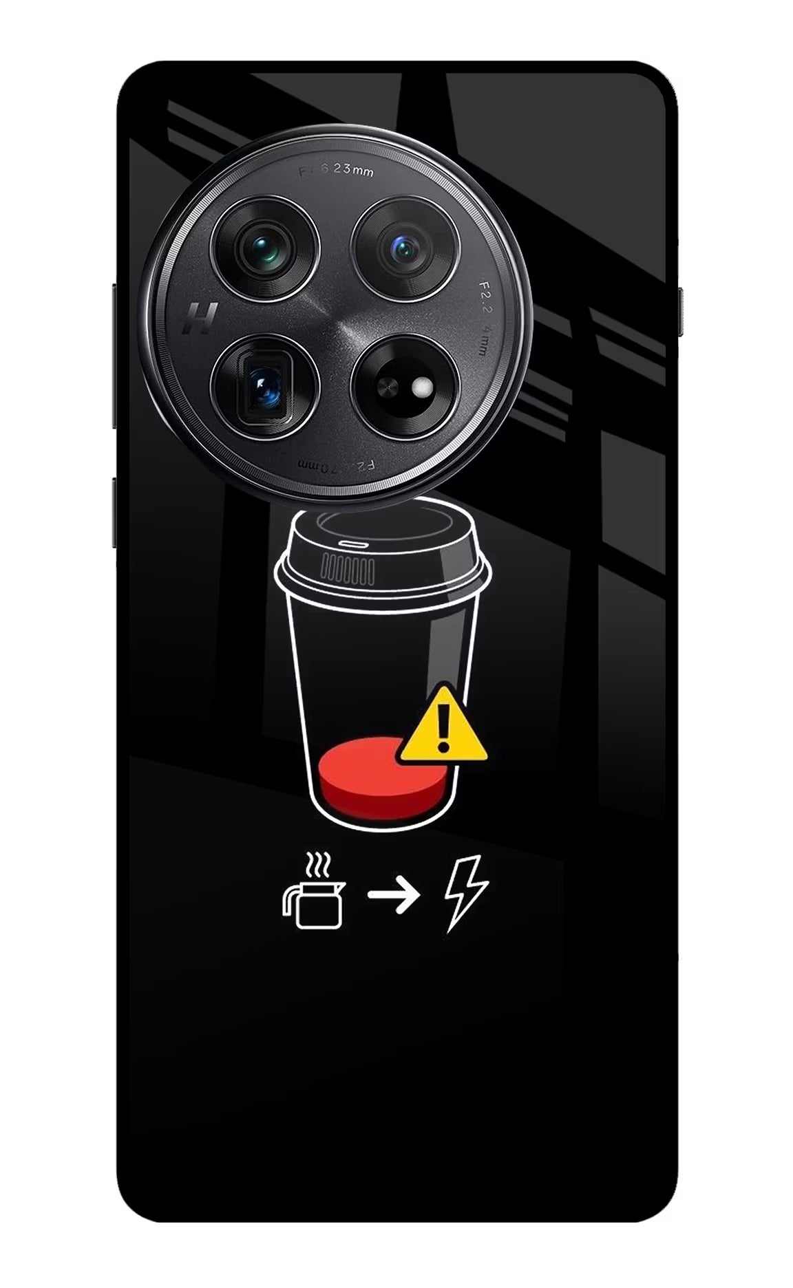 Coffee Oneplus 12 Glass Case Back Cover by Casekaro