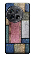 Multicolor Jeans Oneplus 12 Glass Case