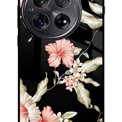 Flowers Oneplus 12 Glass Case