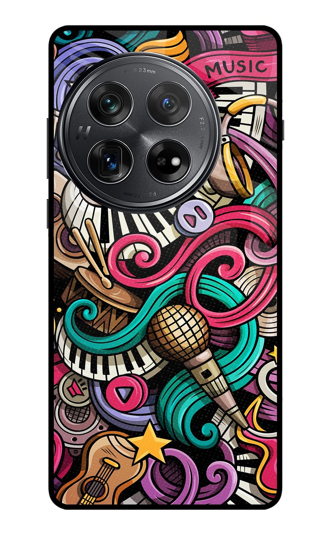 Music Abstract Oneplus 12 Glass Case