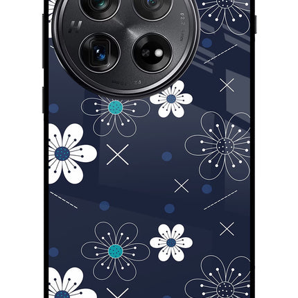Flowers Oneplus 12 Glass Case