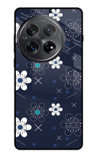 Flowers Oneplus 12 Glass Case Back Cover by Casekaro