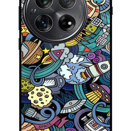 Space Abstract Oneplus 12 Glass Case