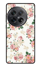 Flowers Oneplus 12 Glass Case