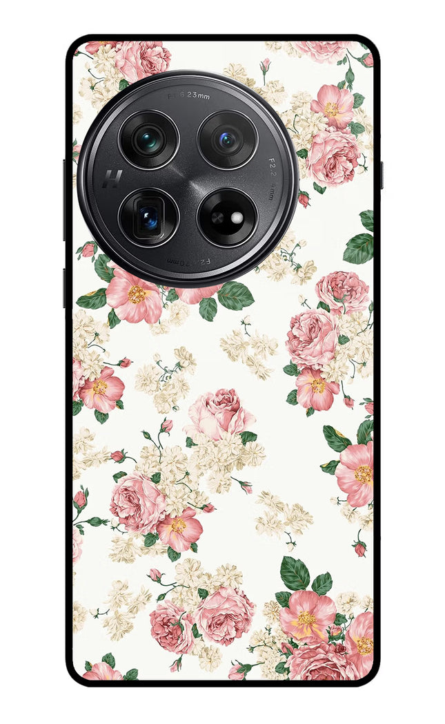 Flowers Oneplus 12 Glass Case