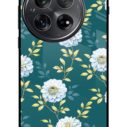 Flowers Oneplus 12 Glass Case