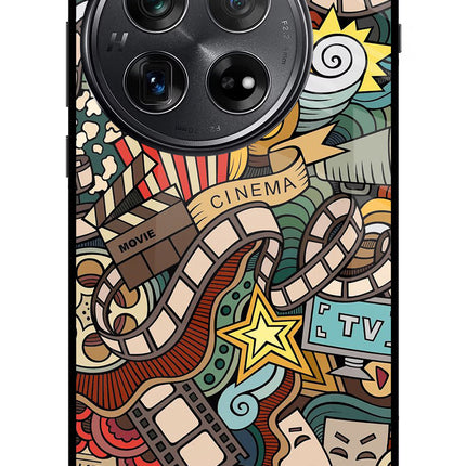 Cinema Abstract Oneplus 12 Glass Case