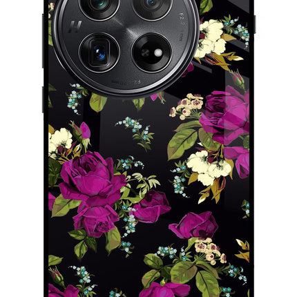 Flowers Oneplus 12 Glass Case