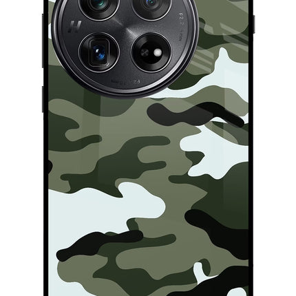 Camouflage Oneplus 12 Glass Case