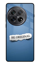 Be Original Oneplus 12 Glass Case Back Cover by Casekaro