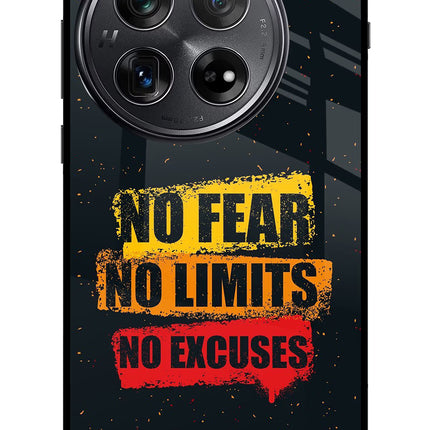 No Fear No Limits No Excuse Oneplus 12 Glass Case