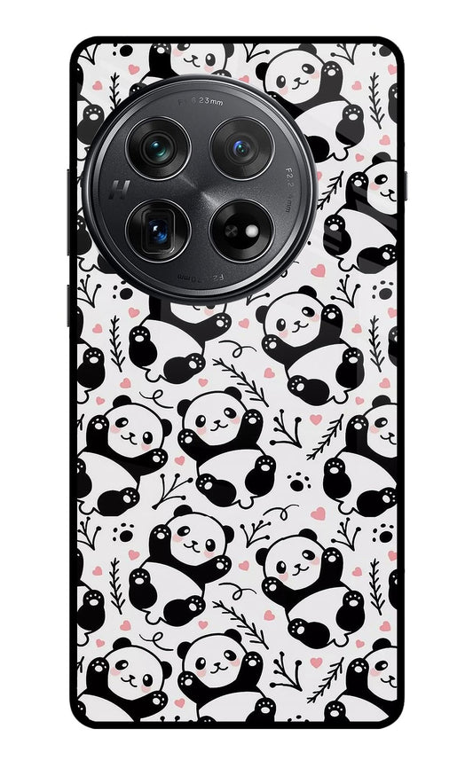 Cute Panda Oneplus 12 Glass Case