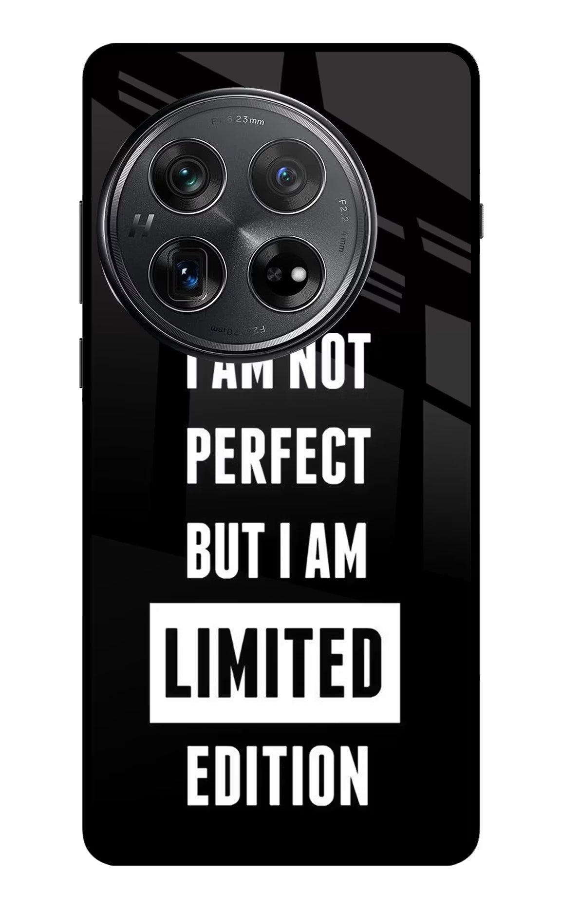 I Am Not Perfect But I Am Limited Edition Oneplus 12 Glass Case Back Cover by Casekaro