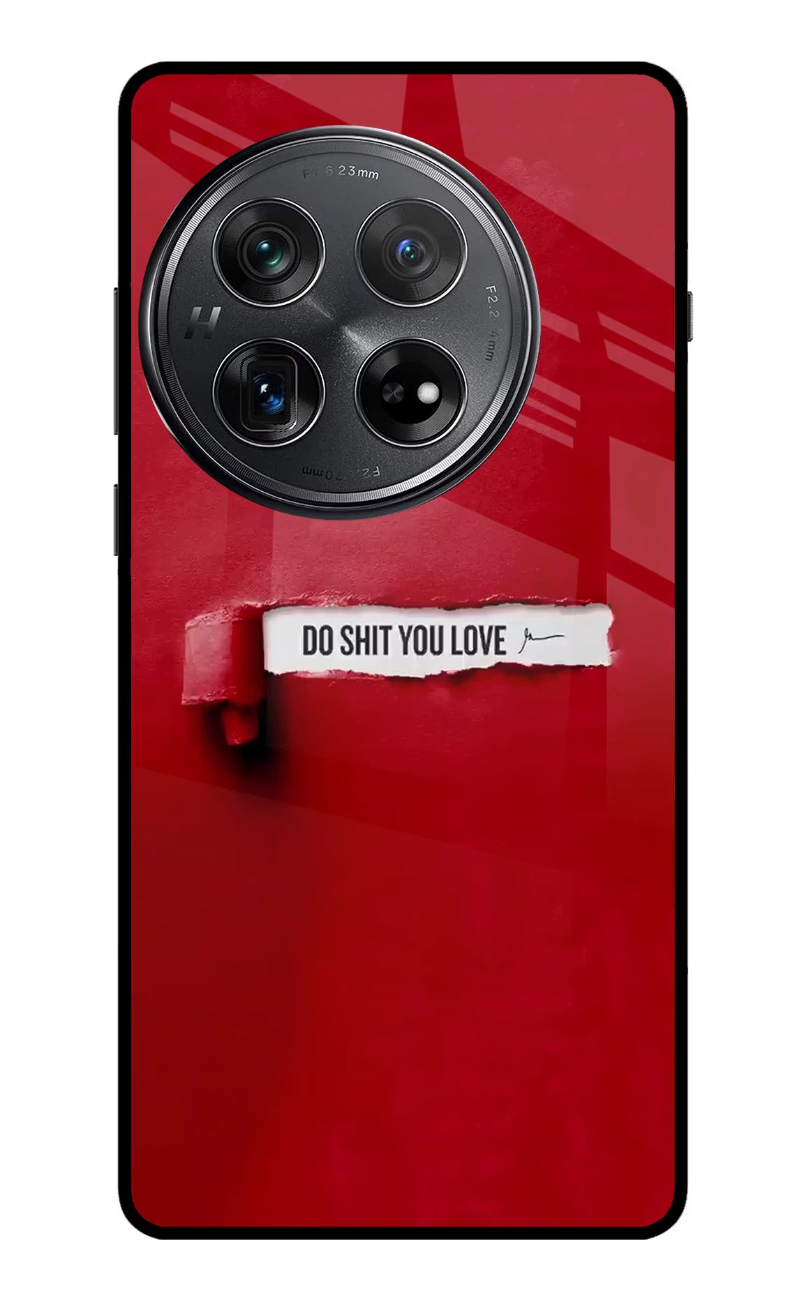 Do Shit You Love Oneplus 12 Glass Case Back Cover by Casekaro