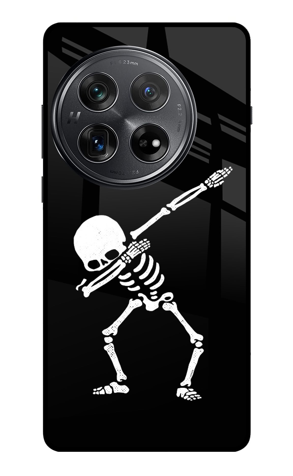 Dabbing Skeleton Art Oneplus 12 Glass Case