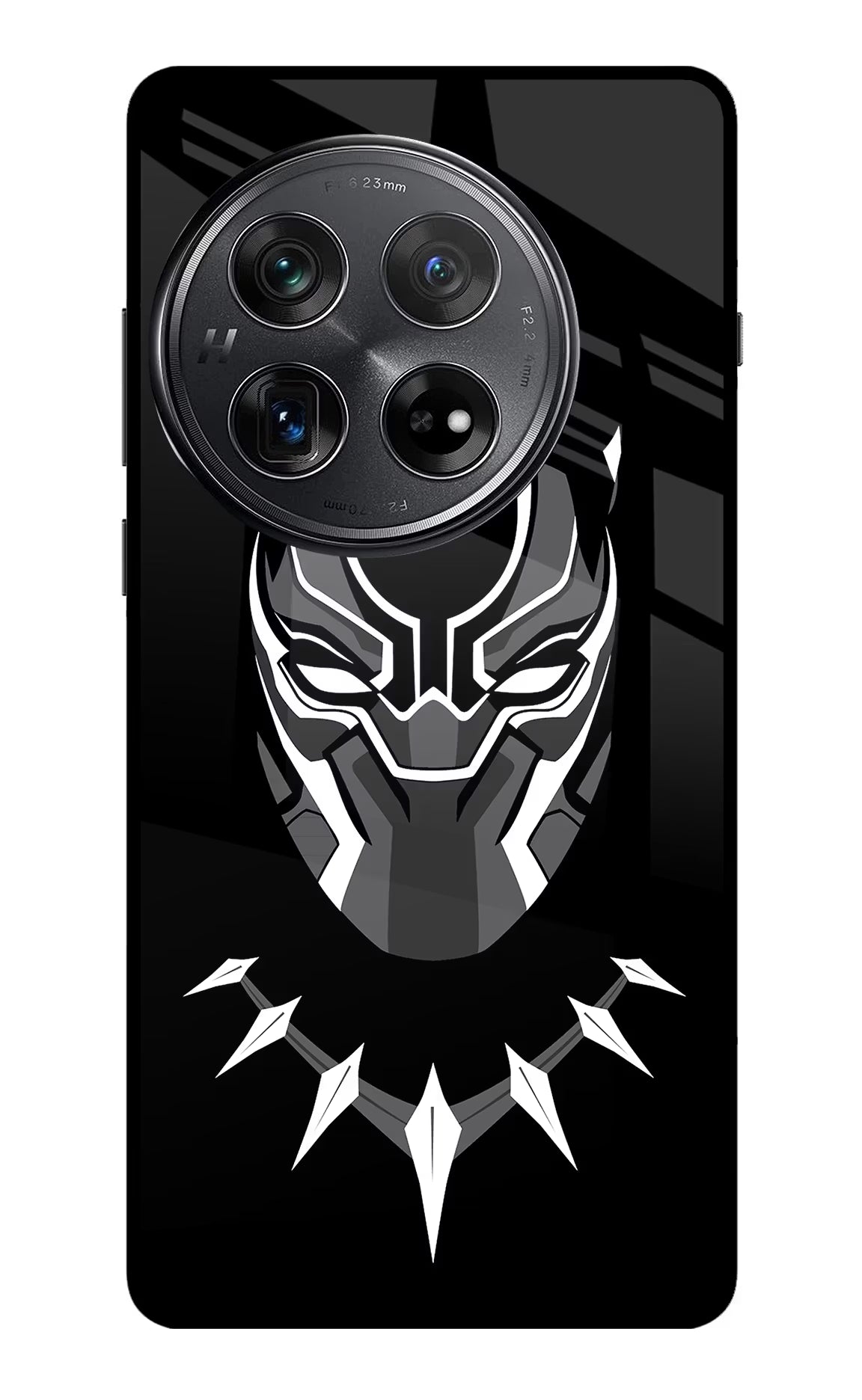 Black Panther Oneplus 12 Glass Case Back Cover by Casekaro