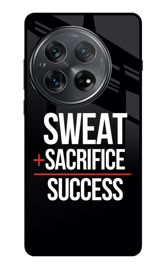 Sweat Sacrifice Success Oneplus 12 Glass Case
