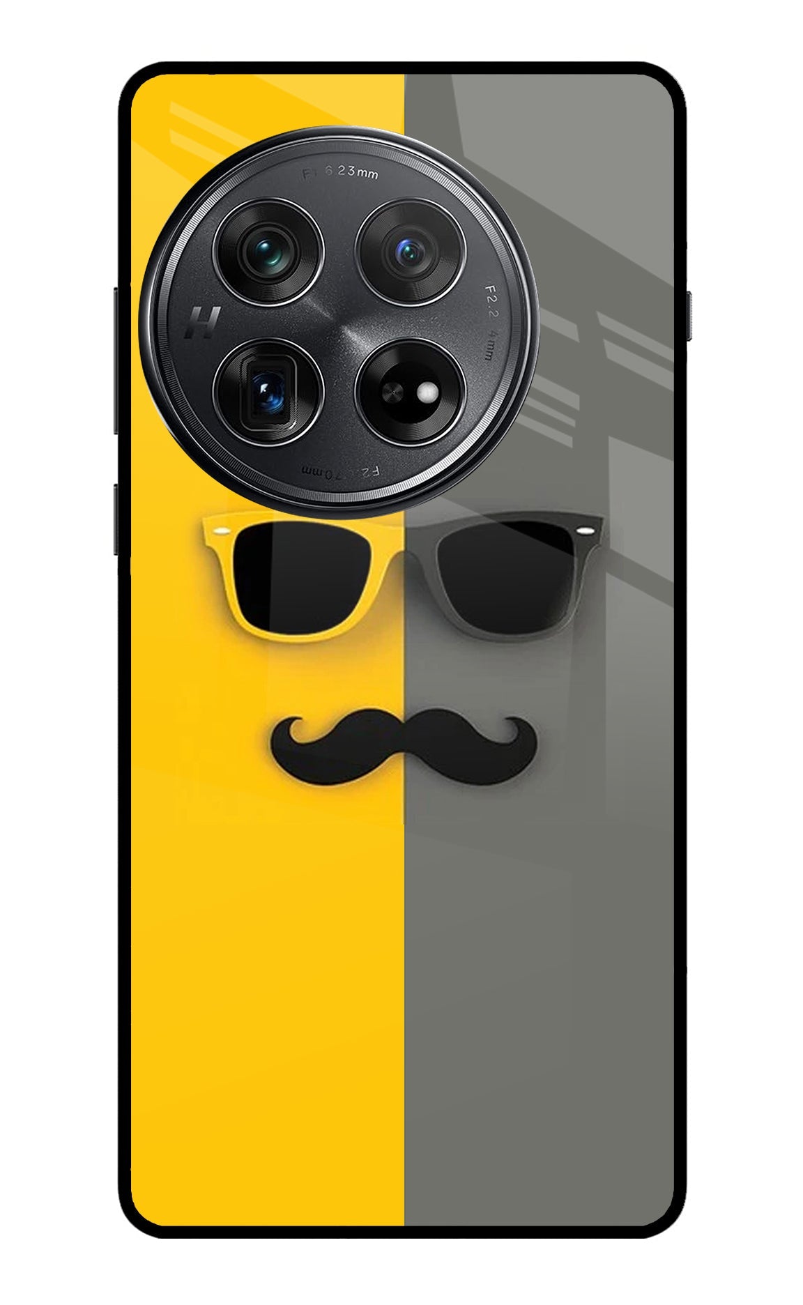 Sunglasses with Mustache Oneplus 12 Glass Case