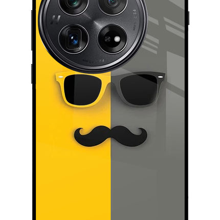 Sunglasses with Mustache Oneplus 12 Glass Case