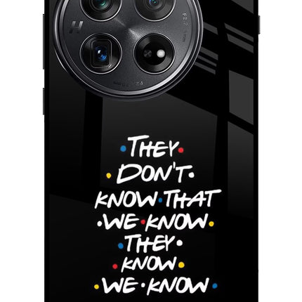 FRIENDS Dialogue Oneplus 12 Glass Case