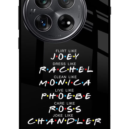 FRIENDS Character Oneplus 12 Glass Case