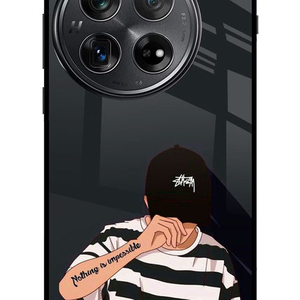 Aesthetic Boy Oneplus 12 Glass Case