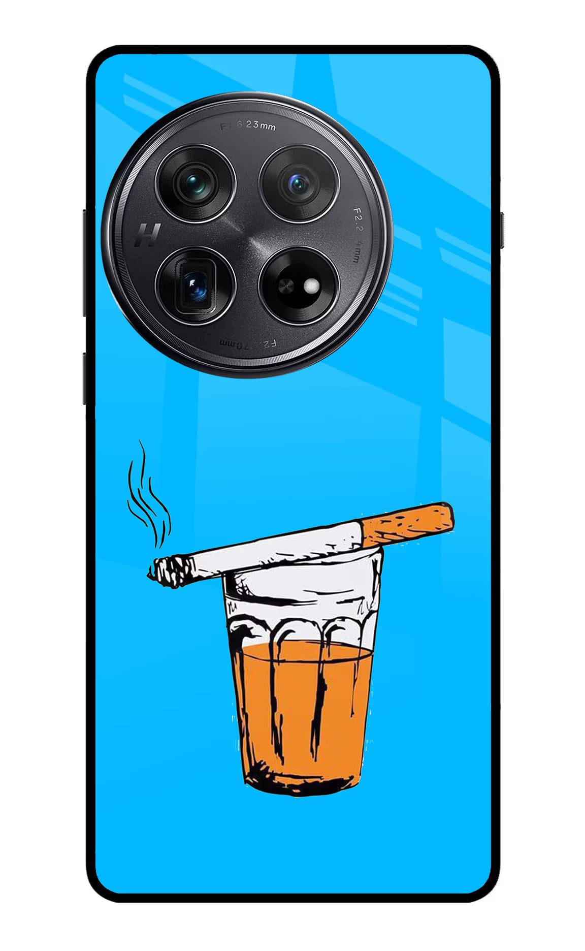 Chai Sutta Oneplus 12 Glass Case Back Cover by Casekaro