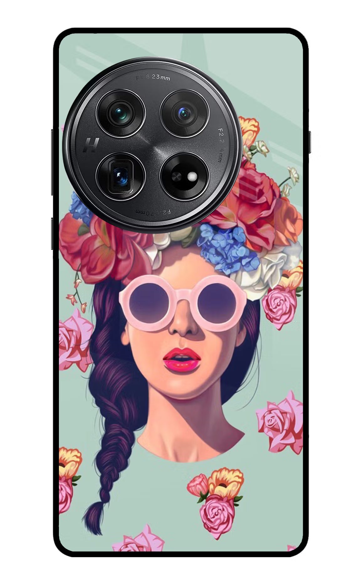 Pretty Girl Oneplus 12 Glass Case Back Cover by Casekaro